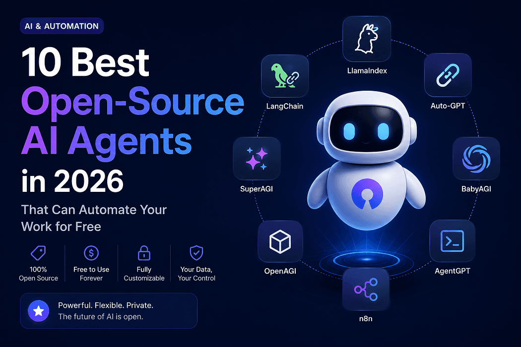 10 Best Open-Source AI Agents in 2026 That Can Automate Your Work for Free