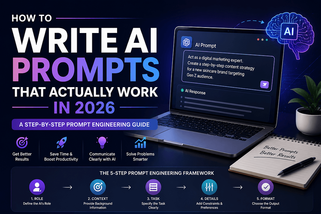 How to Write AI Prompts That Actually Work in 2026: A Step-by-Step Prompt Engineering Guide