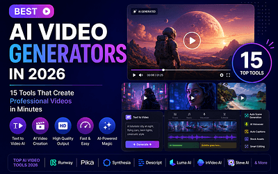 Best AI Video Generators in 2026: 15 Tools That Create Professional Videos in Minutes