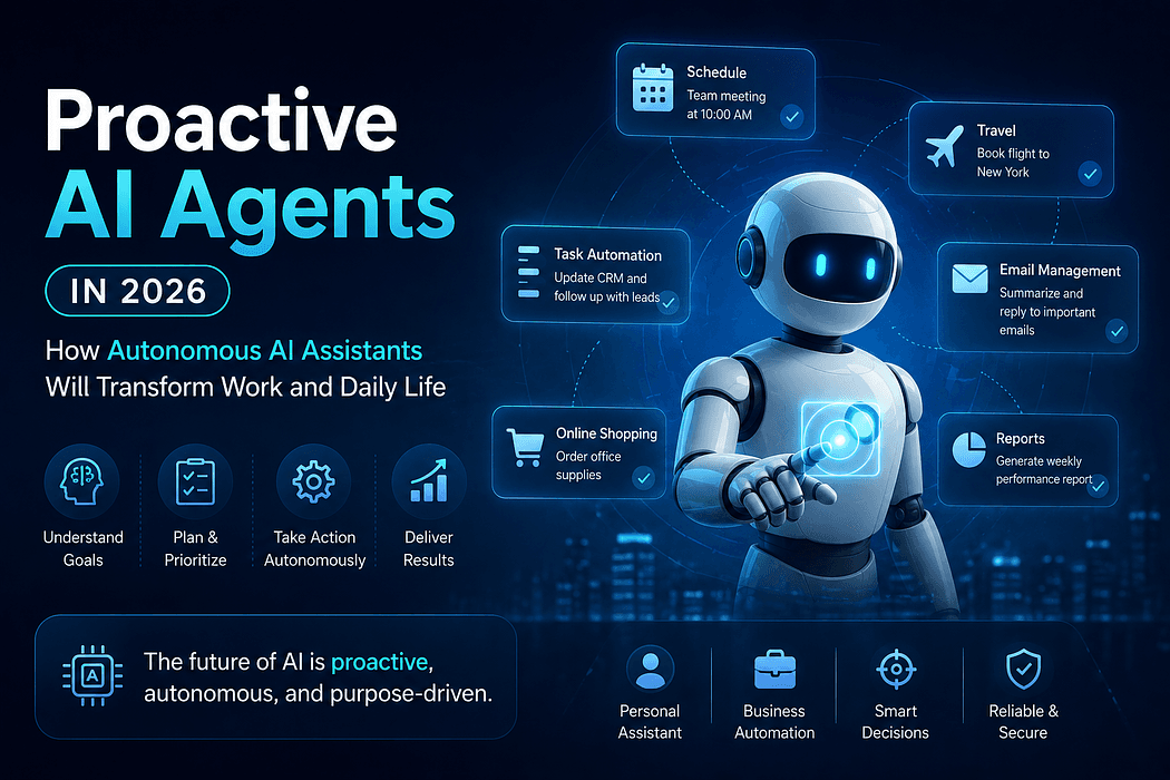 Proactive AI Agents in 2026: How Autonomous AI Assistants Will Transform Work and Daily Life