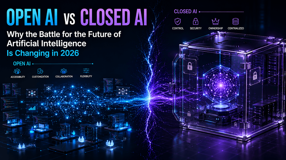 Open vs Closed AI: Why the Battle for the Future of Artificial Intelligence Is Changing in 2026