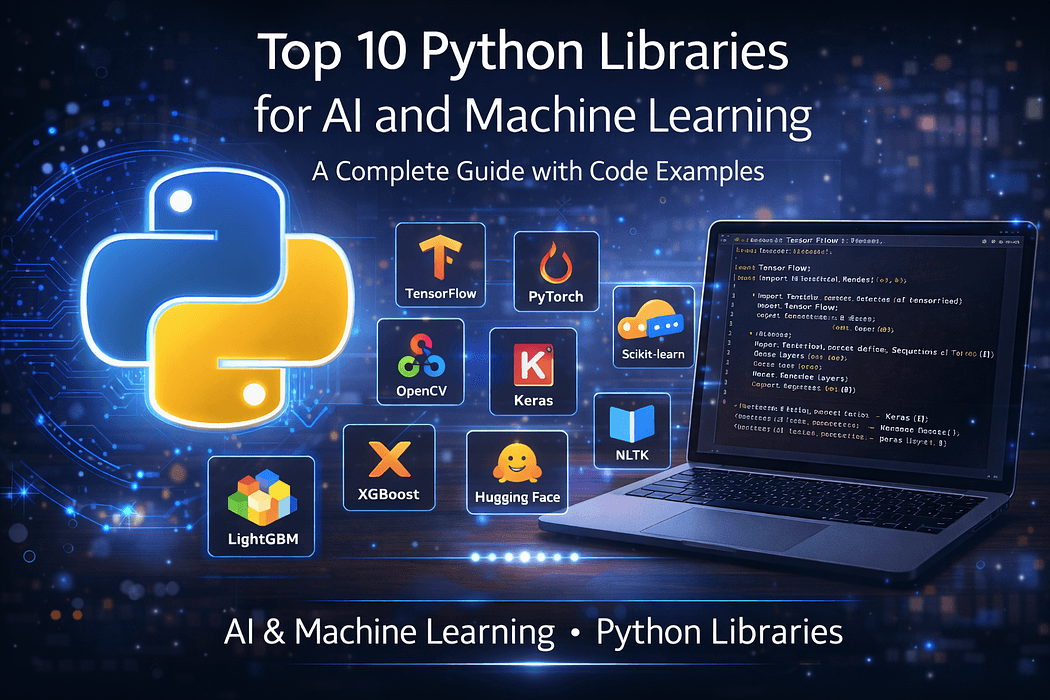 Top 10 Python Libraries for AI and Machine Learning: A Complete Guide with Code Examples